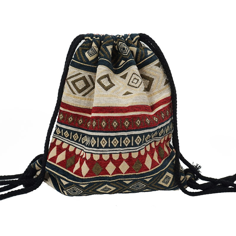 Boho Drawstring Backpack The Store Bags Color 7