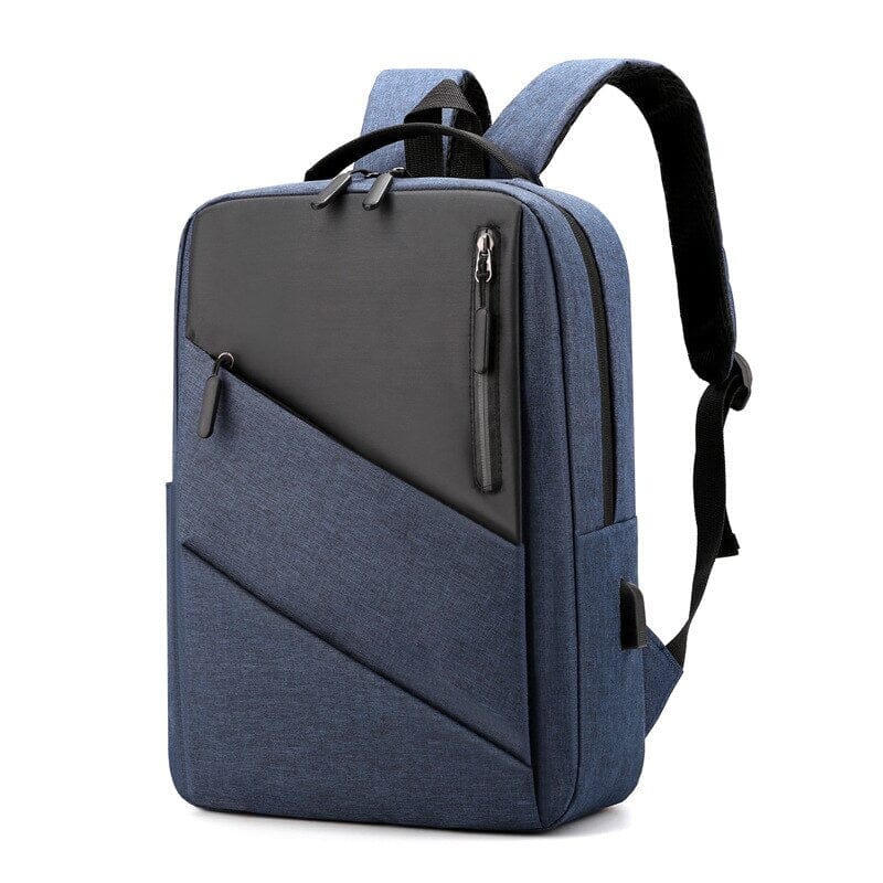 Laptop Backpack With USB Charging Port The Store Bags Blue