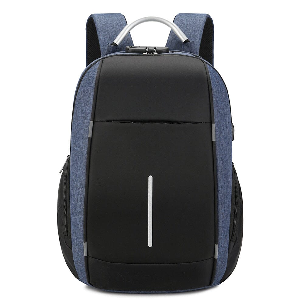 Locking Zipper Backpack The Store Bags Blue 