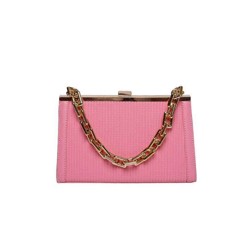 Black Clutch Bag With Chain Strap The Store Bags Pink