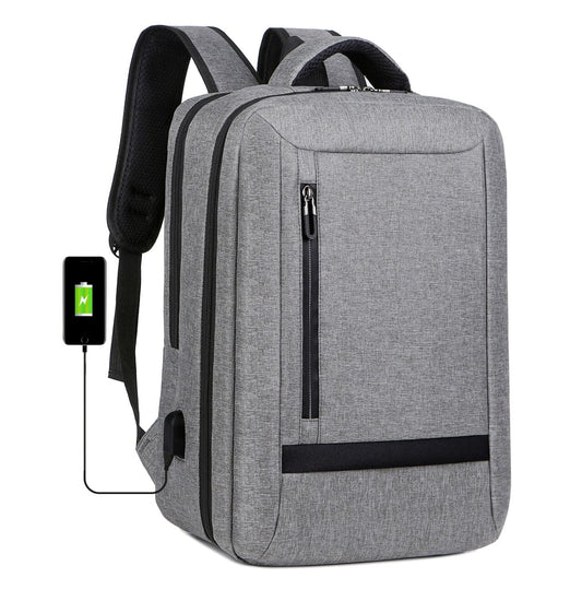 Travel Backpack With USB Charger The Store Bags Light Grey