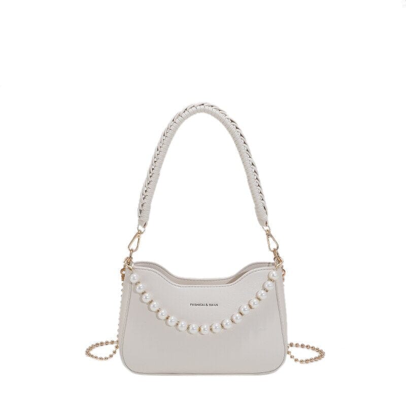 Beaded Leather Crossbody Bag The Store Bags Beige