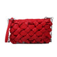 Woven Leather Purse The Store Bags Red 2 