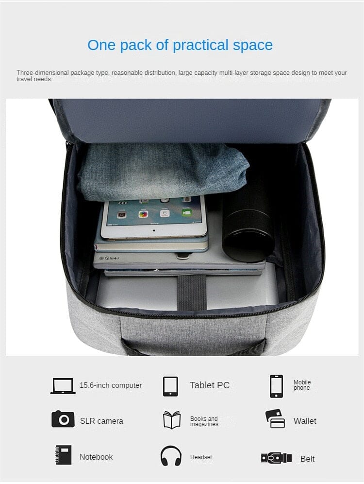 Mens Backpack With USB Charger The Store Bags