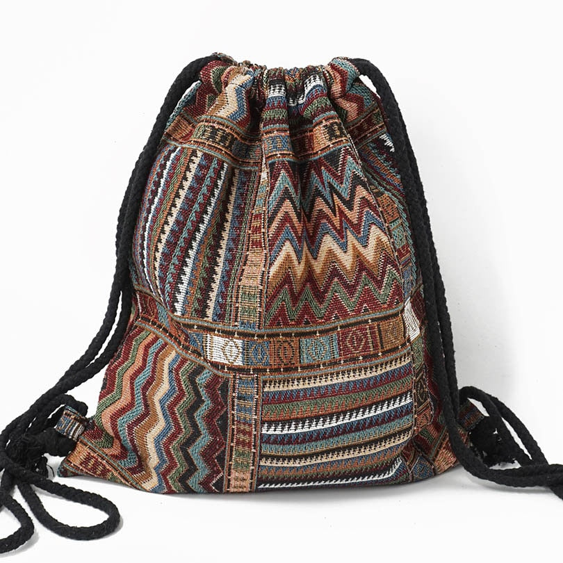 Boho Drawstring Backpack The Store Bags Color 1