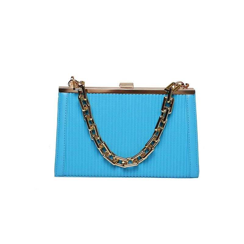 Black Clutch Bag With Chain Strap The Store Bags Blue