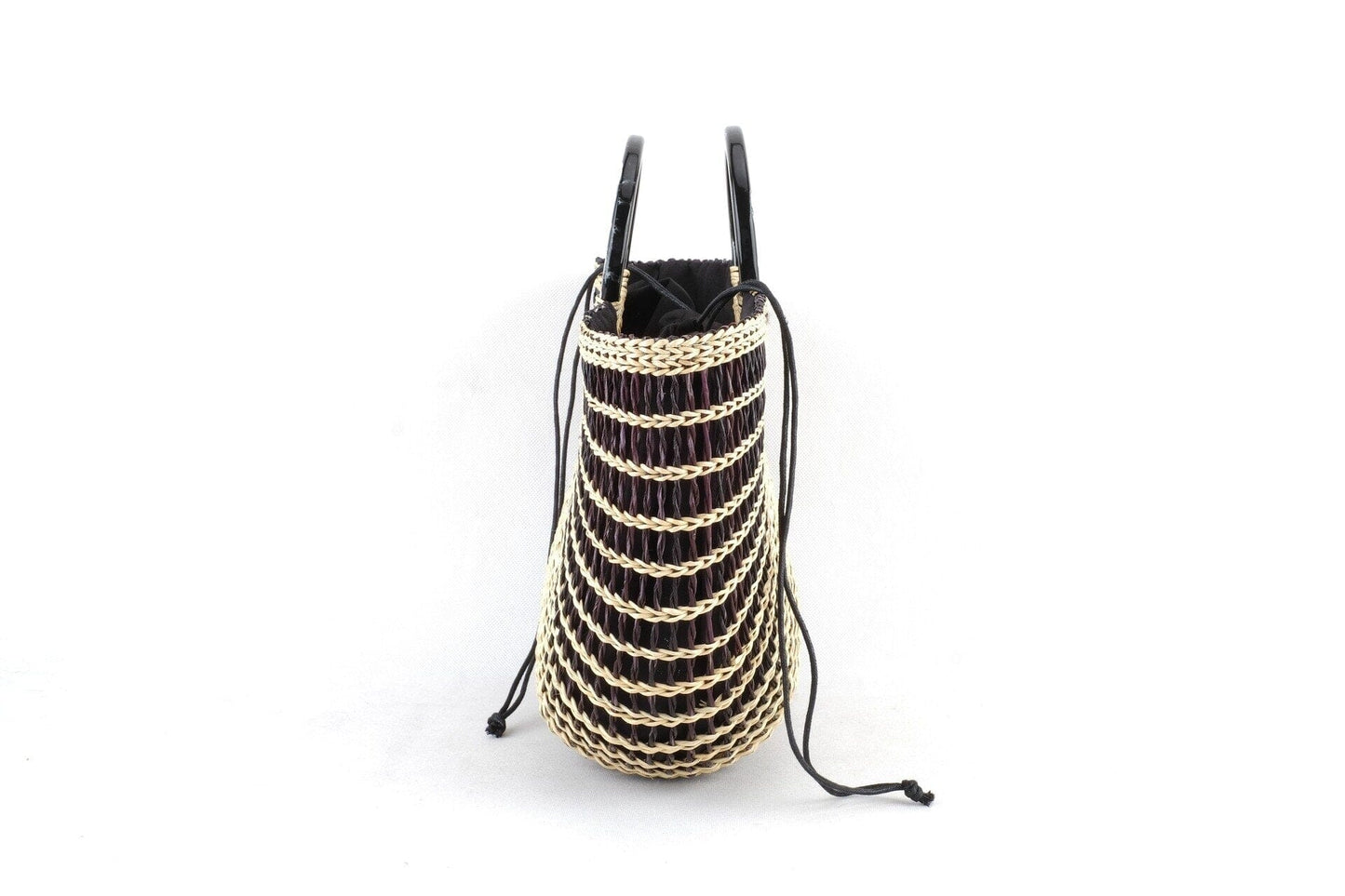 Black Straw Basket The Store Bags