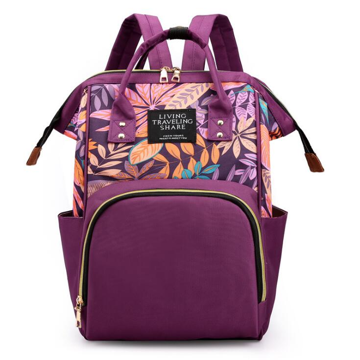 Floral Diaper Bag Backpack The Store Bags Purple
