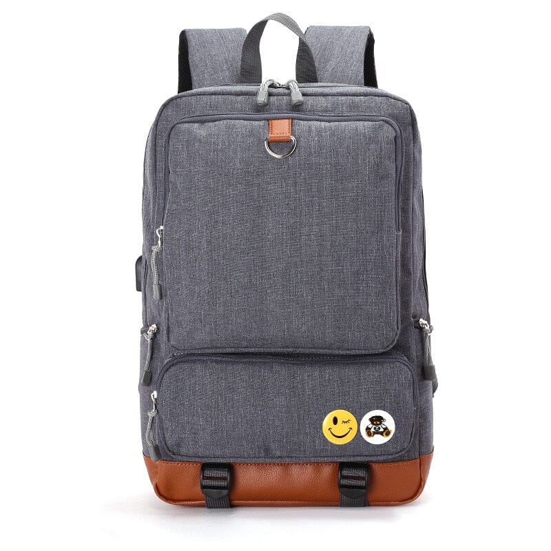 Backpack With USB Charger The Store Bags DARK GREY 
