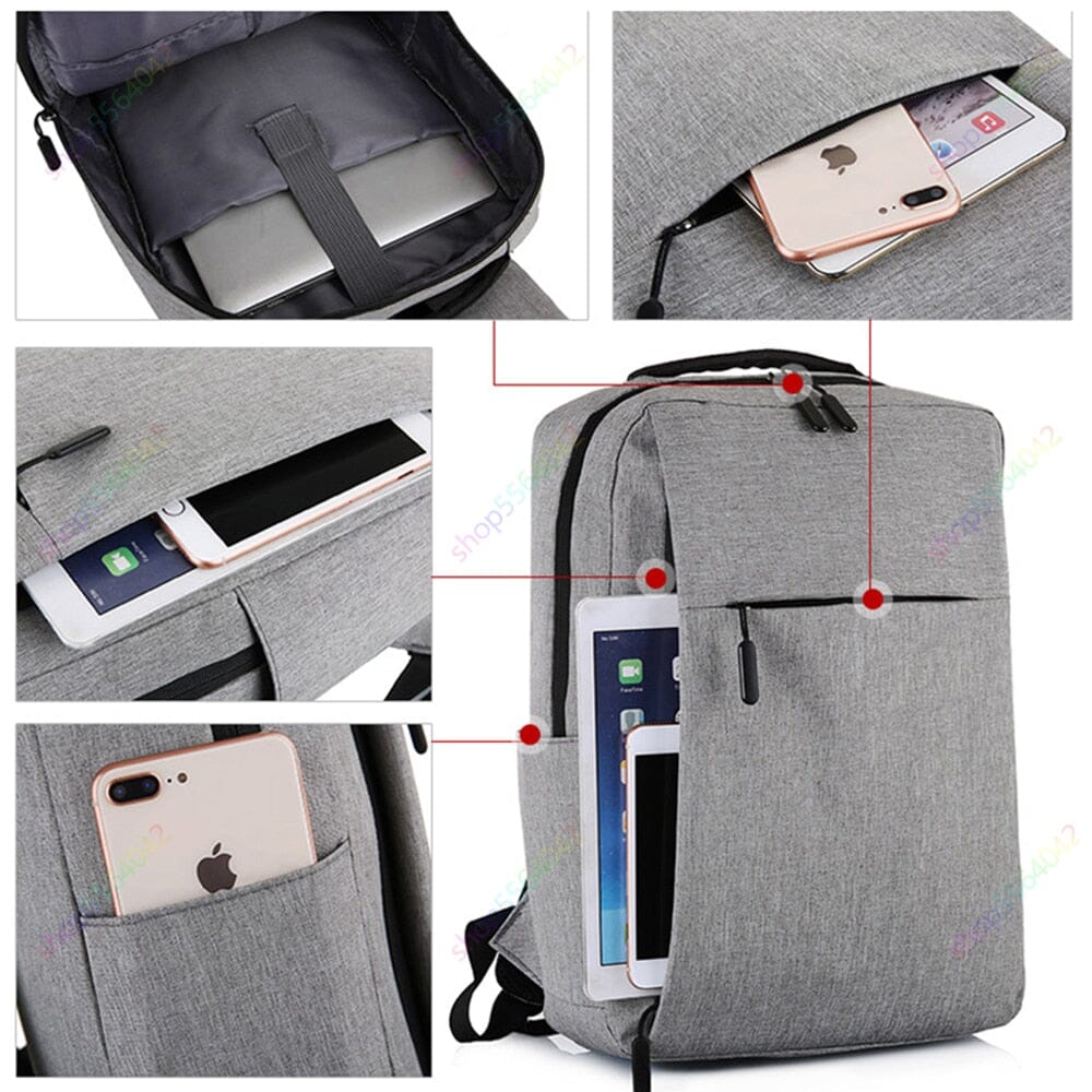 Professional Slim Laptop Backpack With USB Port The Store Bags