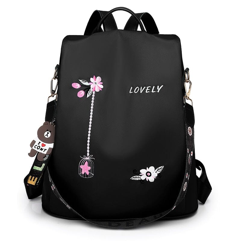 Embroidery Poaba Anti Theft Backpack The Store Bags 