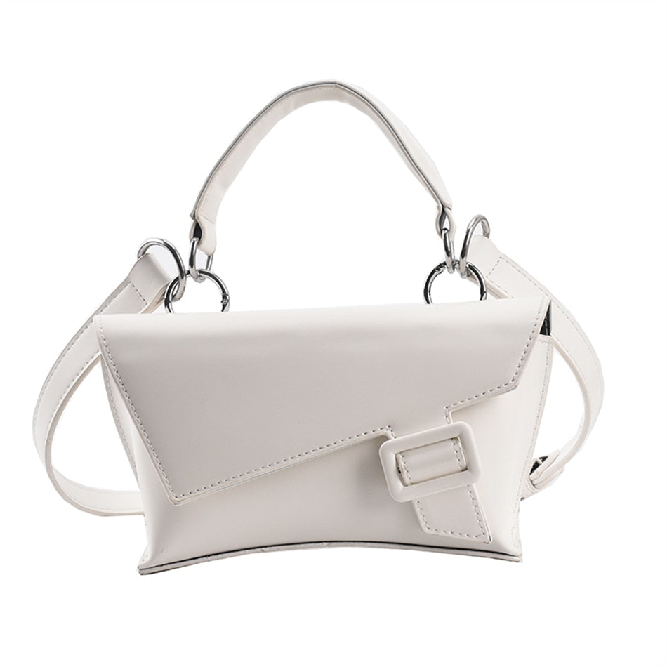 Leather Purse With Buckle The Store Bags White