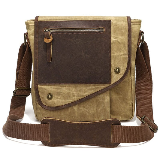 Vertical Canvas Messenger Bag ERIN The Store Bags yellow