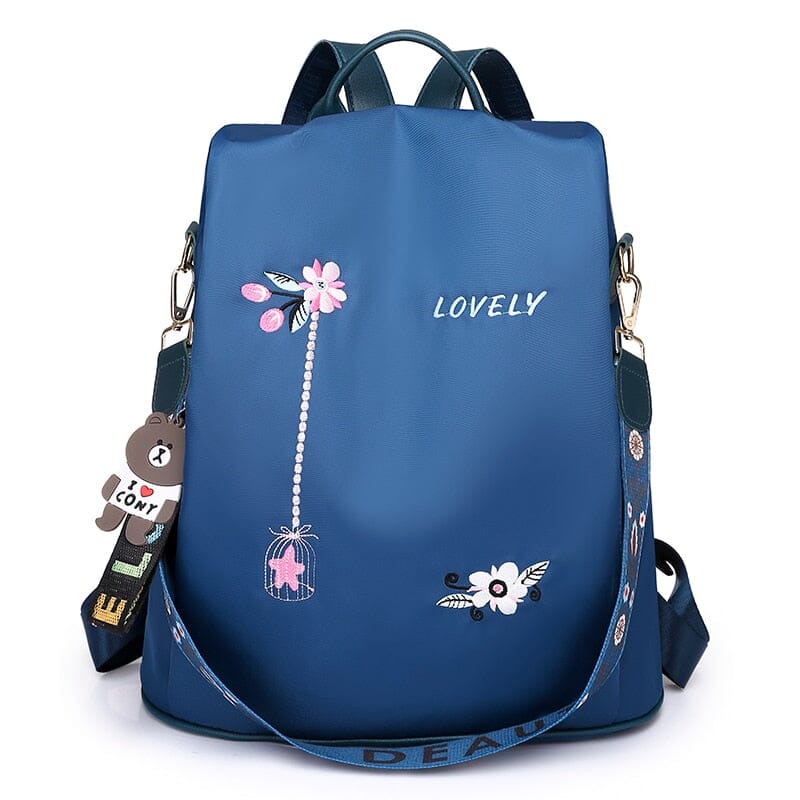 Embroidery Poaba Anti Theft Backpack The Store Bags