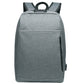 Laptop Backpack With USB Charging Port And Lock The Store Bags Grey 