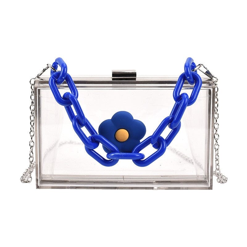 Clear Crossbody Purse With Gold Chain Strap The Store Bags Clear