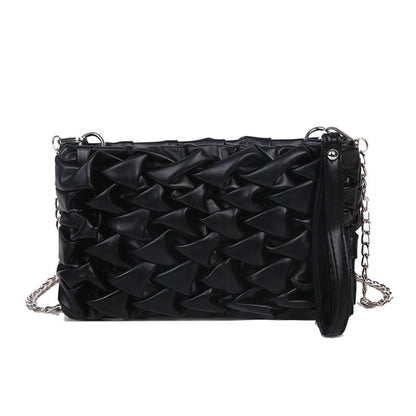 Woven Leather Purse The Store Bags Black 