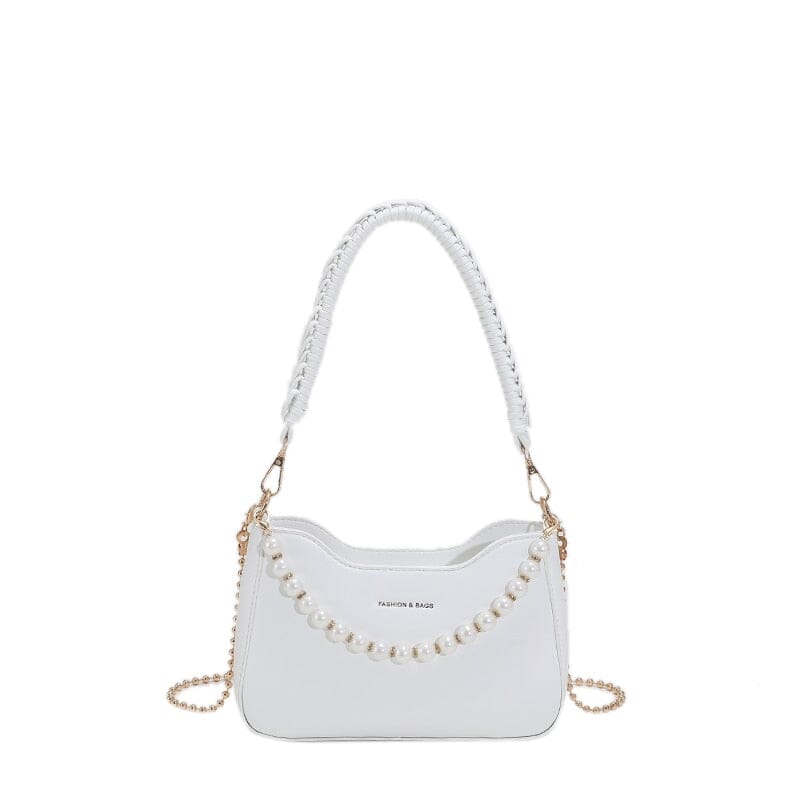 Beaded Leather Crossbody Bag The Store Bags White