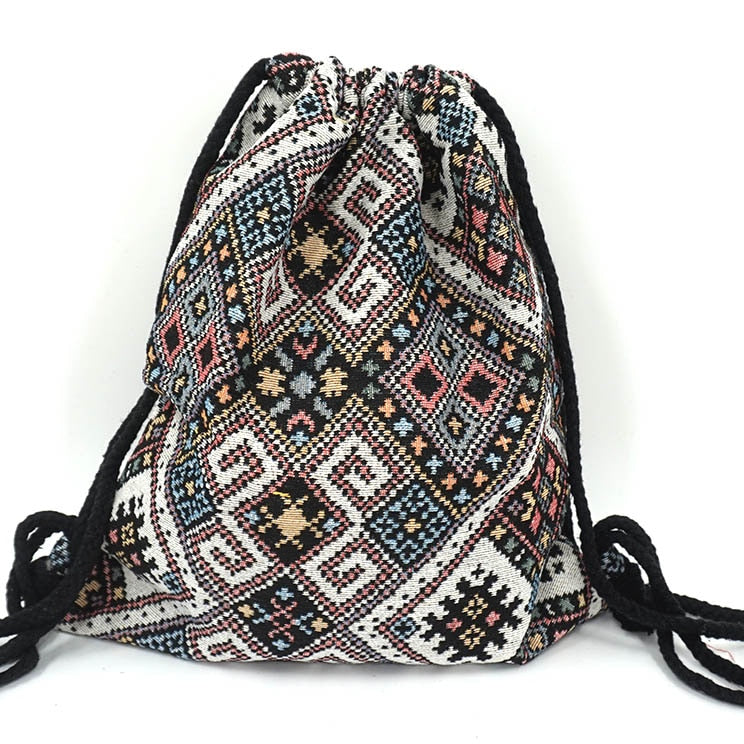 Boho Drawstring Backpack The Store Bags Color 4