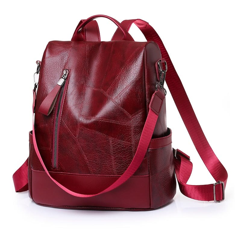 Backpack With Back Pocket The Store Bags Red-1 