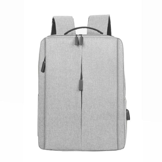 Waterproof Backpack With USB Charger The Store Bags Light Grey 