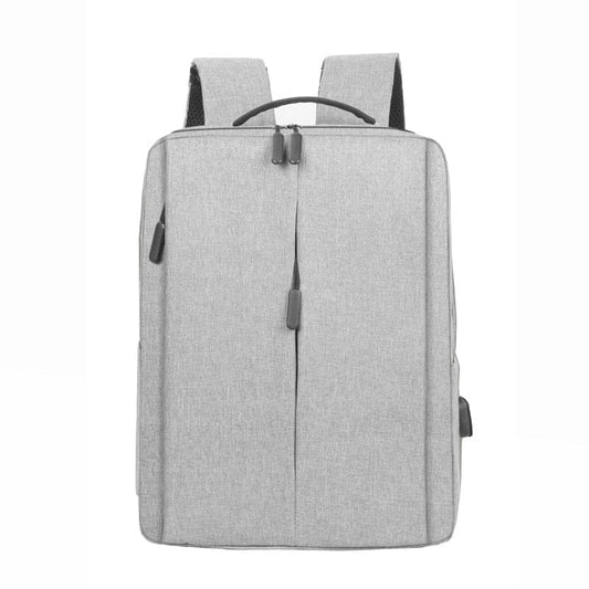 Waterproof Backpack With USB Charger The Store Bags Light Grey