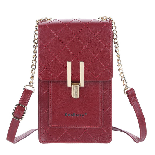 Leather Cell Phone Purse ERIN The Store Bags Red