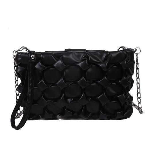 Woven Leather Purse The Store Bags Black 2 