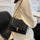 Black Leather Double Chain Strap Purse The Store Bags 