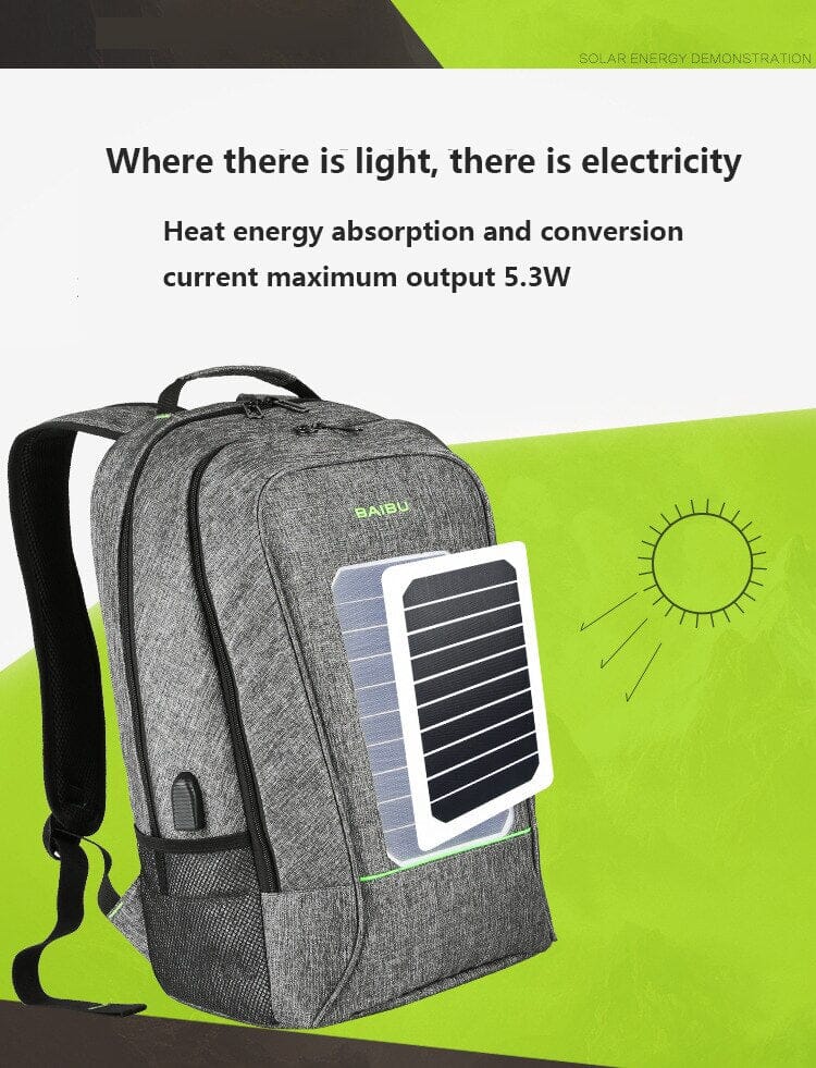 Backpack USB Solar Charger The Store Bags