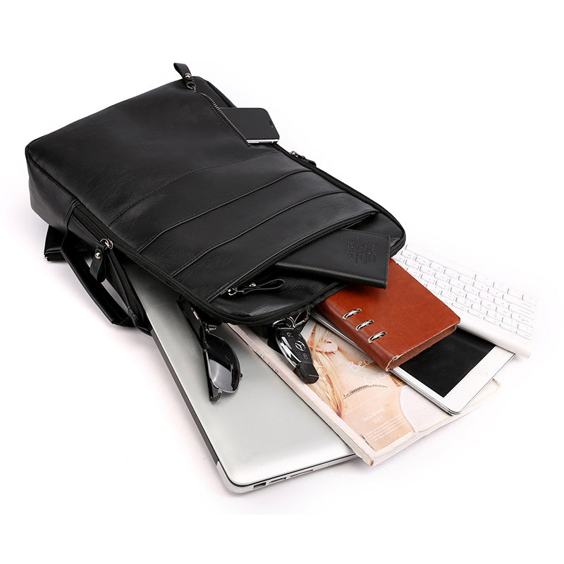 Rectangle Leather Backpack The Store Bags