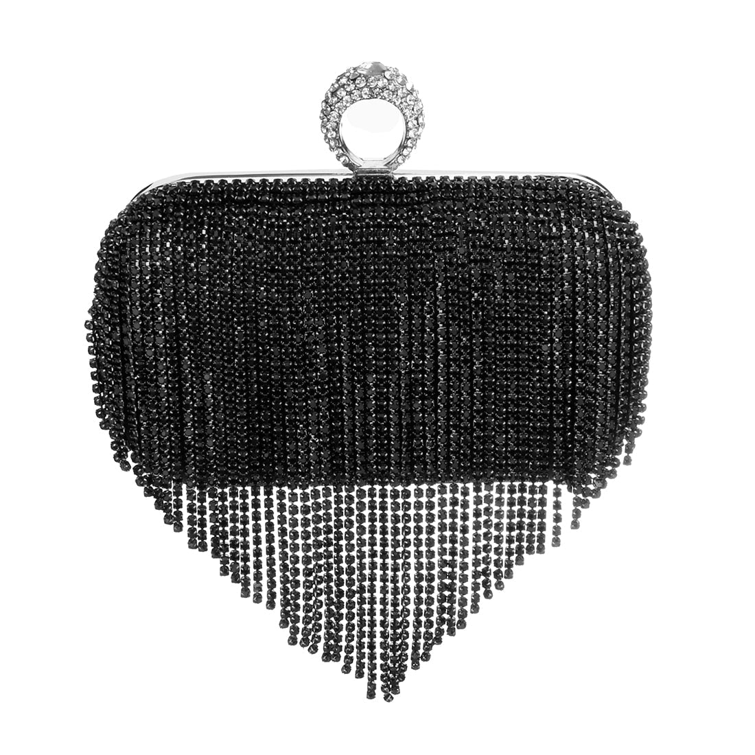 Black Rhinestone Clutch Purse The Store Bags Black 