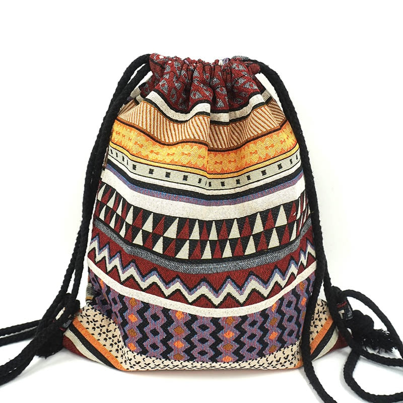 Boho Drawstring Backpack The Store Bags Color 2