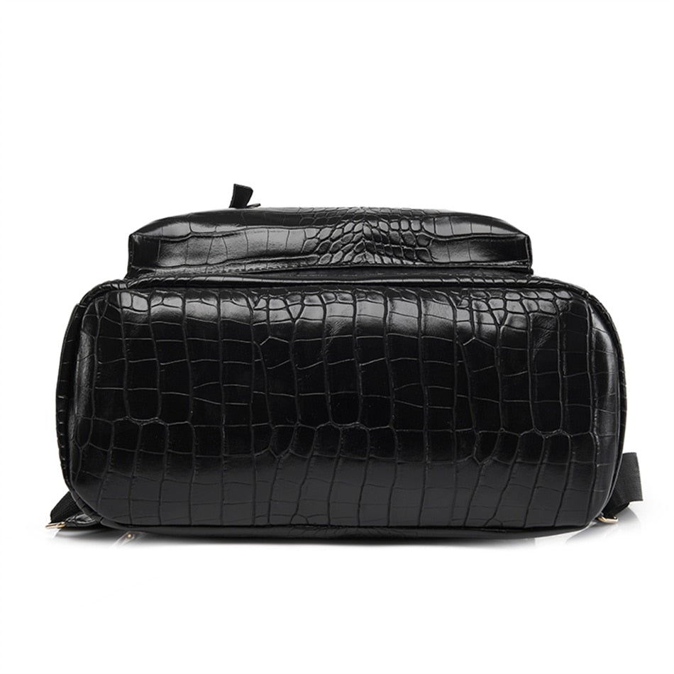 Faux Crocodile Leather Backpack Purse The Store Bags