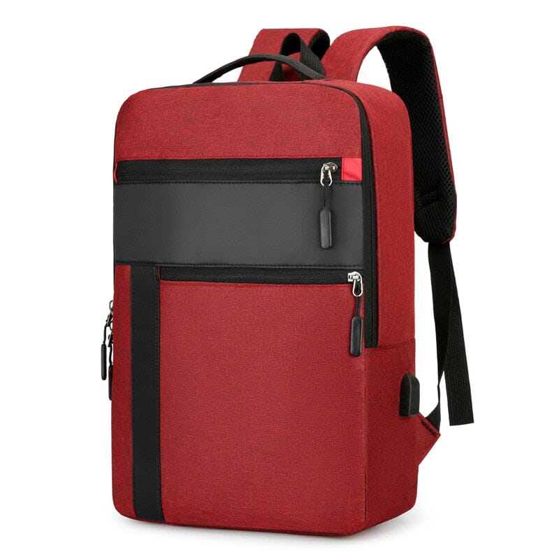 Backpack USB Charging Port The Store Bags Red