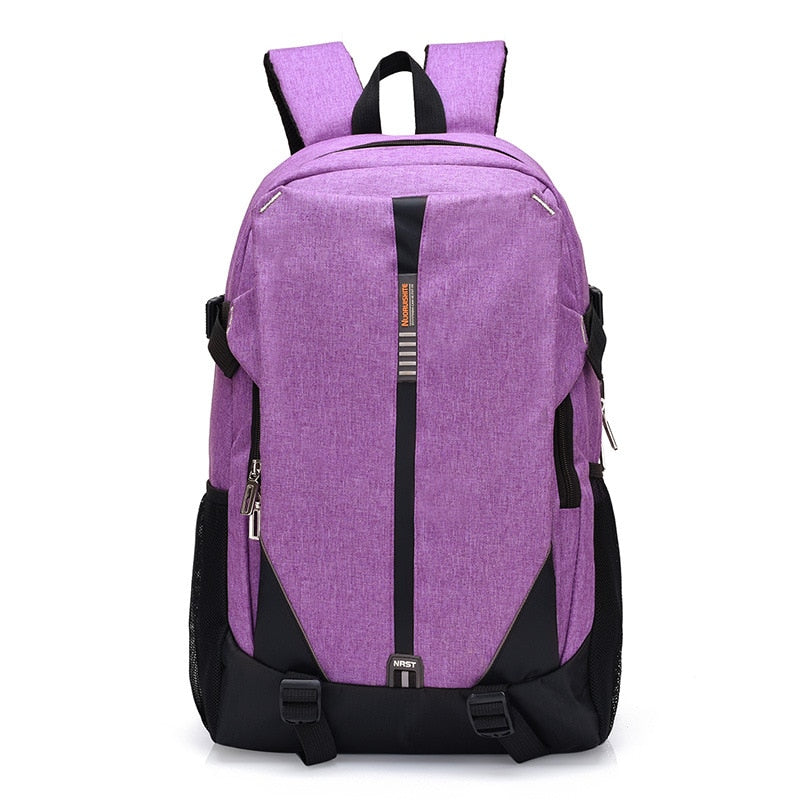 Power USB Laptop Backpack The Store Bags Purple