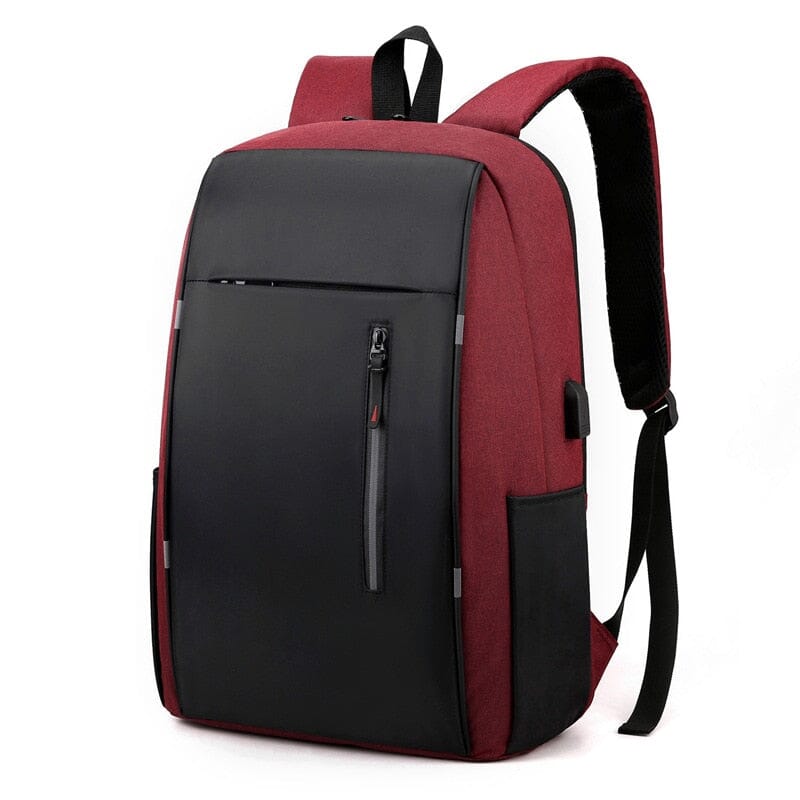 Backpack With USB Charging Port The Store Bags Red