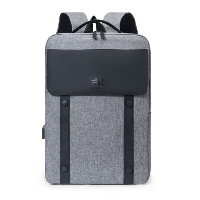 Computer USB Port Backpack The Store Bags Gray
