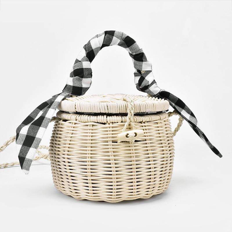 Mini Wooden Basket Bag The Store Bags