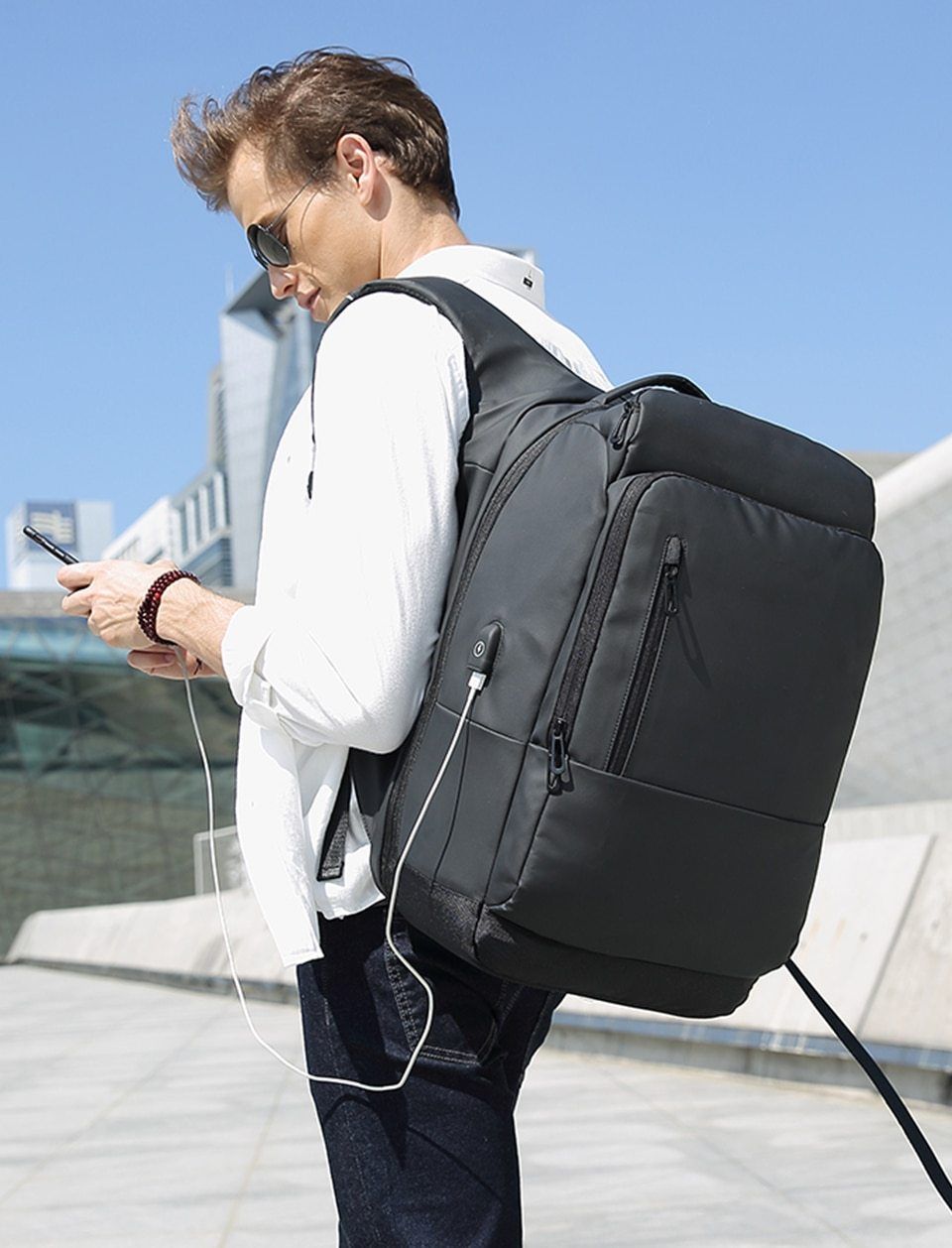 OSZAK Explore USB Backpack The Store Bags