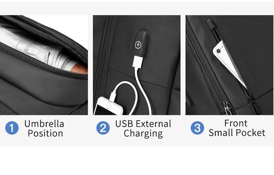 OSZAK Explore USB Backpack The Store Bags