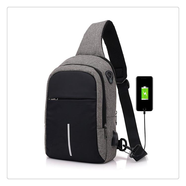 Sling Bag With USB Charging Port ROPE The Store Bags