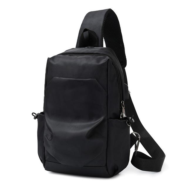 Sling Bag With USB Charging Port REO The Store Bags Black