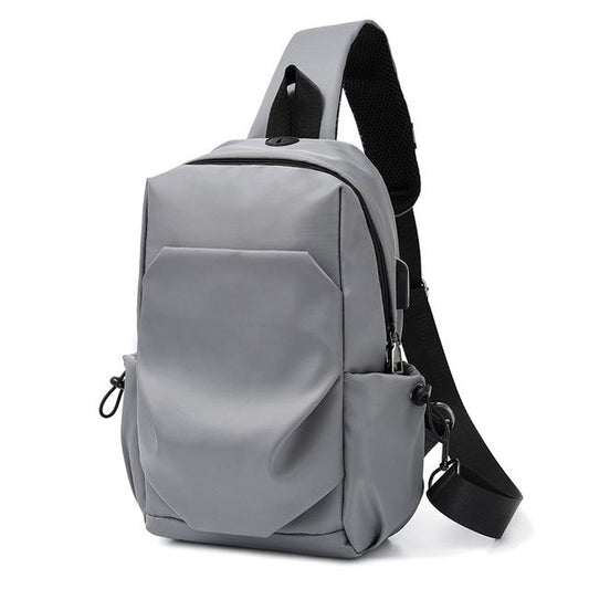 Sling Bag With USB Charging Port REO The Store Bags Grey