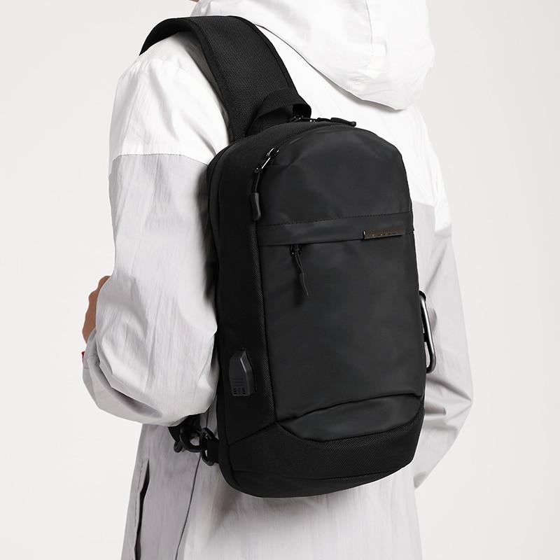 Men's Crossbody Sling Bag With USB Charger The Store Bags