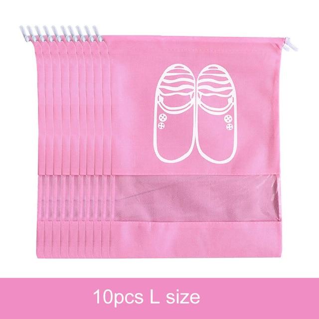 Shoe Storage Bag With Handles The Store Bags L-Pink
