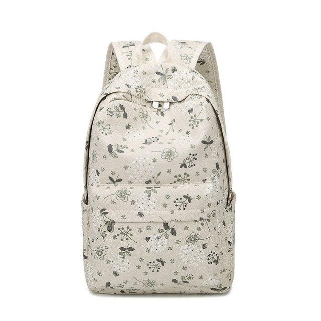 BANA Elementary Student Backpack The Store Bags Khaki Flowers