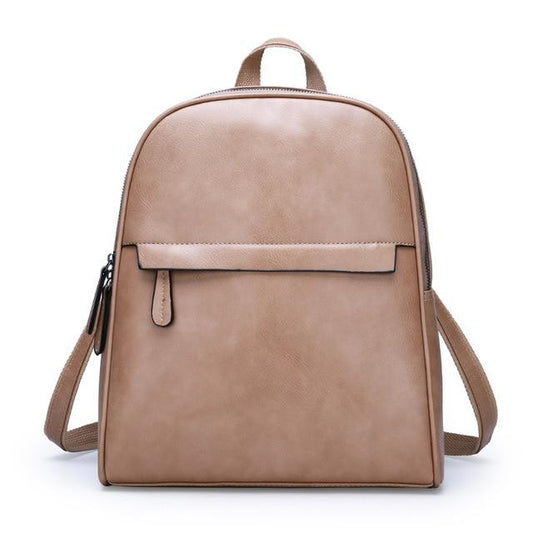 Women's Everyday Leather Backpack The Store Bags Khaki 14 inches