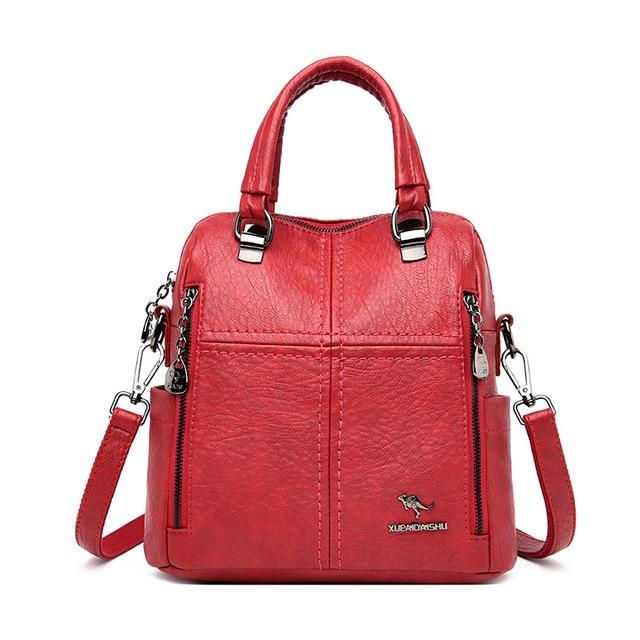 Convertible Leather Handbag The Store Bags Red