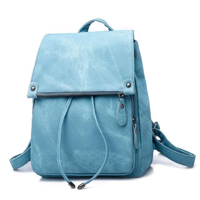 Gray Small Faye Suede Leather Backpack The Store Bags Blue